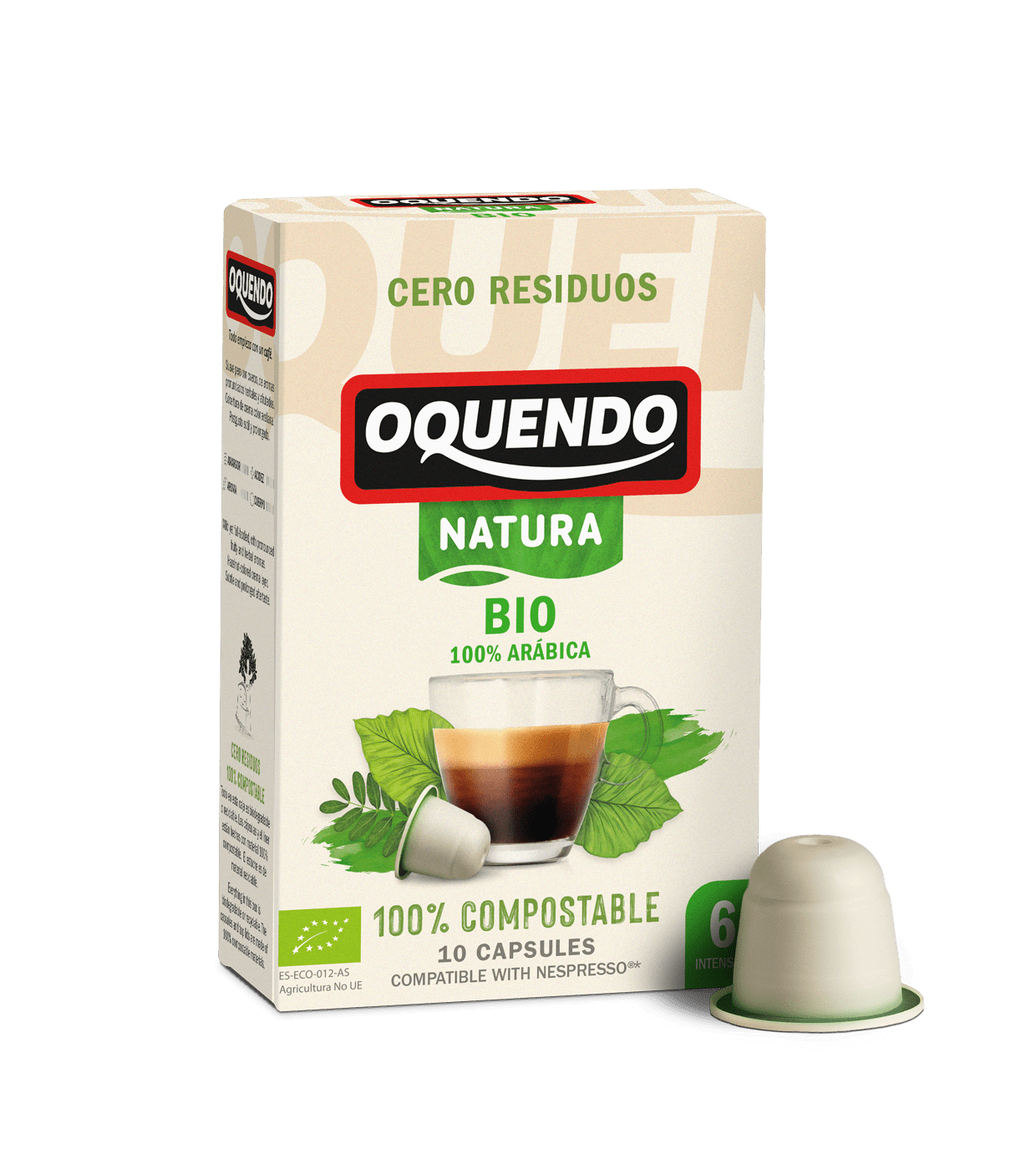 Café en cápsulas 100% Arábica BIO cápsulas compostables Nespresso